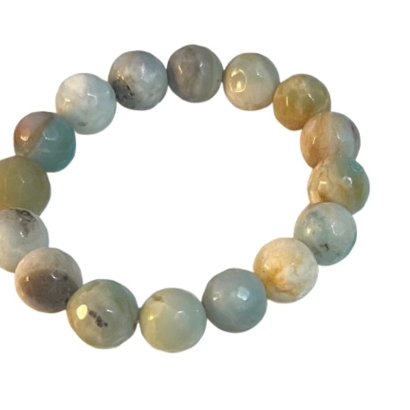 Amazonite Stretch Bracelet - Picture 2 of 3